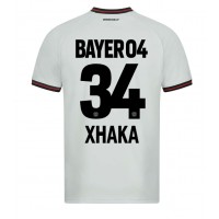 Dres Bayer Leverkusen Granit Xhaka #34 Gostujuci 2023-24 Kratak Rukav